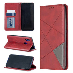 Rhombus Texture Horizontal Flip Magnetic Leather Case with Holder & Card Slots & Wallet, For Xiaomi Redmi 7A, For Xiaomi Redmi 7, For Xiaomi Redmi Note 7