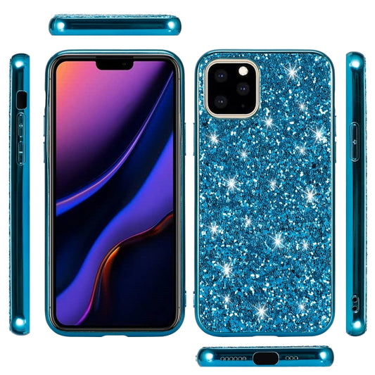 Glitter Powder Shockproof TPU Protective Case for iPhone, For iPhone 11 Pro, For iPhone 11, For iPhone 11 Pro Max