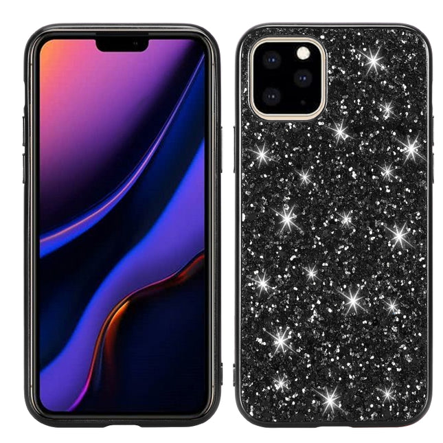 Funda protectora de TPU a prueba de golpes con purpurina en polvo para iPhone, para iPhone 11 Pro, para iPhone 11, para iPhone 11 Pro Max