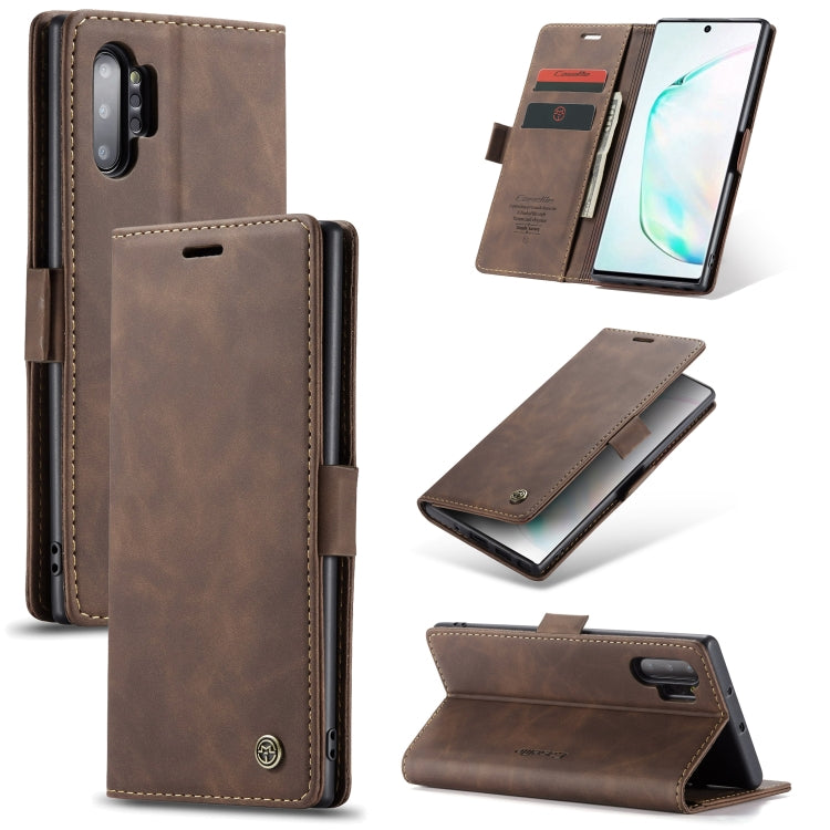 CaseMe-013 Multifunctional Horizontal Flip Leather Case with Card Slot & Holder & Wallet for Galaxy Note 10+, For Galaxy Note 10+