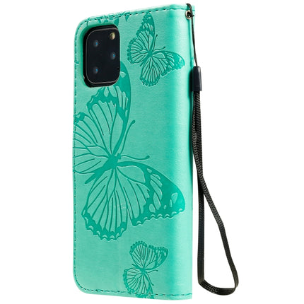 Pressed Printing Butterfly Pattern Horizontal Flip PU Leather Case with Holder & Card Slots & Wallet & Lanyard, For iPhone 11 Pro, For iPhone 11, For iPhone 11 Pro Max