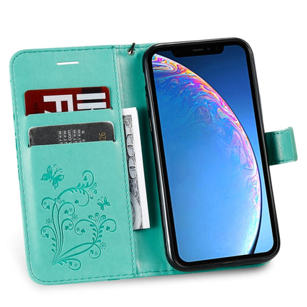 Pressed Printing Butterfly Pattern Horizontal Flip PU Leather Case with Holder & Card Slots & Wallet & Lanyard, For iPhone 11 Pro, For iPhone 11, For iPhone 11 Pro Max