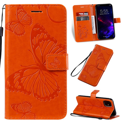 Pressed Printing Butterfly Pattern Horizontal Flip PU Leather Case with Holder & Card Slots & Wallet & Lanyard, For iPhone 11 Pro, For iPhone 11, For iPhone 11 Pro Max