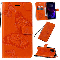 Pressed Printing Butterfly Pattern Horizontal Flip PU Leather Case with Holder & Card Slots & Wallet & Lanyard, For iPhone 11 Pro, For iPhone 11, For iPhone 11 Pro Max, For OPPO A1K / C2