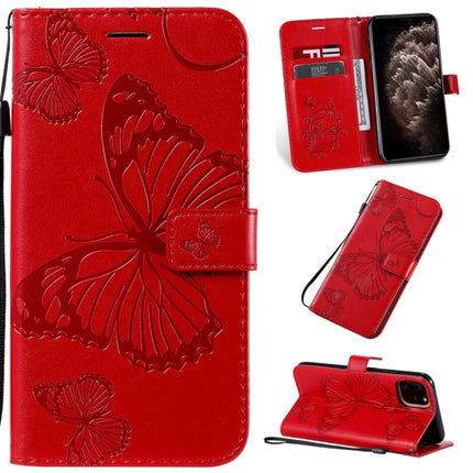 Pressed Printing Butterfly Pattern Horizontal Flip PU Leather Case with Holder & Card Slots & Wallet & Lanyard, For iPhone 11 Pro, For iPhone 11, For iPhone 11 Pro Max