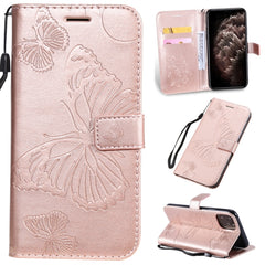 Pressed Printing Butterfly Pattern Horizontal Flip PU Leather Case with Holder & Card Slots & Wallet & Lanyard, For iPhone 11 Pro, For iPhone 11, For iPhone 11 Pro Max, For OPPO A1K / C2