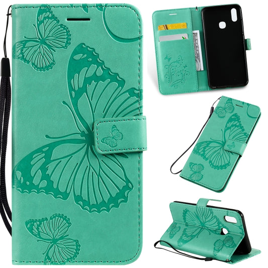 Pressed Printing Butterfly Pattern Horizontal Flip PU Leather Case with Holder & Card Slots & Wallet & Lanyard, For Vivo Y93 / Y91 / Y95, For Huawei P20 Lite 2019 / Nova 5i, For Huawei P Smart Z / Y9 Prime 2019, For Galaxy A80