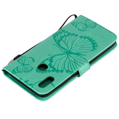 Pressed Printing Butterfly Pattern Horizontal Flip PU Leather Case with Holder & Card Slots & Wallet & Lanyard, For Vivo Y93 / Y91 / Y95, For Huawei P20 Lite 2019 / Nova 5i, For Huawei P Smart Z / Y9 Prime 2019, For Galaxy A80