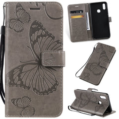 Pressed Printing Butterfly Pattern Horizontal Flip PU Leather Case with Holder & Card Slots & Wallet & Lanyard, For Vivo Y93 / Y91 / Y95, For Huawei P20 Lite 2019 / Nova 5i, For Huawei P Smart Z / Y9 Prime 2019, For Galaxy A80