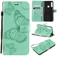 Pressed Printing Butterfly Pattern Horizontal Flip PU Leather Case with Holder & Card Slots & Wallet & Lanyard, For Vivo Y93 / Y91 / Y95, For Huawei P20 Lite 2019 / Nova 5i, For Huawei P Smart Z / Y9 Prime 2019, For Galaxy A80