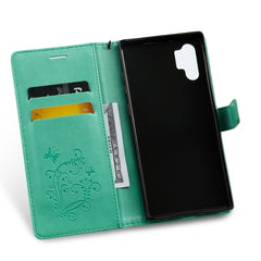 Estuche de cuero PU con tapa horizontal con estampado de mariposas, ranuras para tarjetas, billetera y cordón, para Galaxy Note 10+/10 Pro, para Galaxy Note 10, para Xiaomi Mi 9T y Mi 9T Pro y Redmi K20 y K20 Pro, para Galaxy A10e