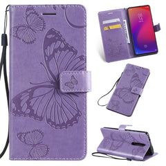 Estuche de cuero PU con tapa horizontal con estampado de mariposas, ranuras para tarjetas, billetera y cordón, para Galaxy Note 10+/10 Pro, para Galaxy Note 10, para Xiaomi Mi 9T y Mi 9T Pro y Redmi K20 y K20 Pro, para Galaxy A10e