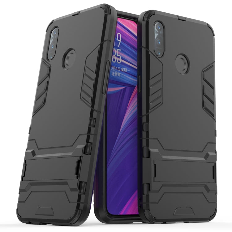 Shockproof PC + TPU Case with Holder for, For OPPO Realme 3, For Huawei Nova 5i Pro, For iPhone 11 Pro, For iPhone 11