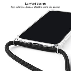 Four-Corner Anti-Fall Trasparent TPU Mobile Phone Case With Lanyard for iPhone, For iPhone 11 Pro, For iPhone 11