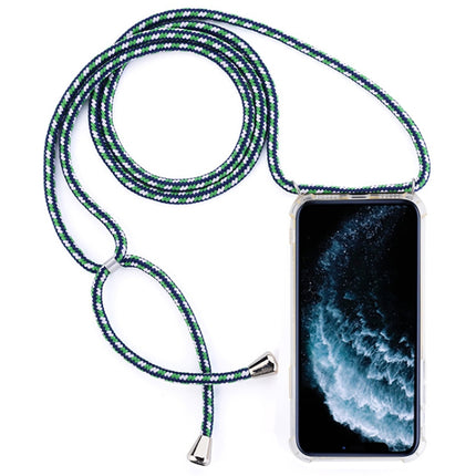 Four-Corner Anti-Fall Trasparent TPU Mobile Phone Case With Lanyard for iPhone, For iPhone 11 Pro