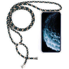 Four-Corner Anti-Fall Trasparent TPU Mobile Phone Case With Lanyard for iPhone, For iPhone 11 Pro, For iPhone 11