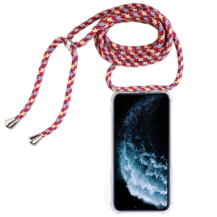 Four-Corner Anti-Fall Trasparent TPU Mobile Phone Case With Lanyard for iPhone, For iPhone 11 Pro