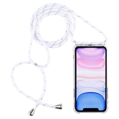 Four-Corner Anti-Fall Trasparent TPU Mobile Phone Case With Lanyard for iPhone, For iPhone 11 Pro, For iPhone 11