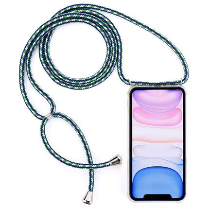 Four-Corner Anti-Fall Trasparent TPU Mobile Phone Case With Lanyard for iPhone, For iPhone 11