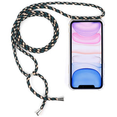 Four-Corner Anti-Fall Trasparent TPU Mobile Phone Case With Lanyard for iPhone, For iPhone 11 Pro, For iPhone 11