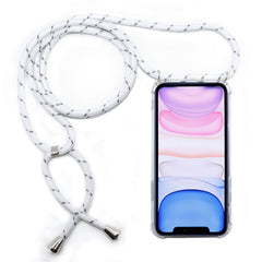 Four-Corner Anti-Fall Trasparent TPU Mobile Phone Case With Lanyard for iPhone, For iPhone 11