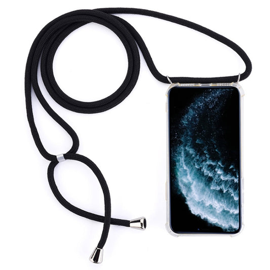 Four-Corner Anti-Fall Trasparent TPU Mobile Phone Case With Lanyard for iPhone, For iPhone 11 Pro Max