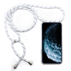 Four-Corner Anti-Fall Trasparent TPU Mobile Phone Case With Lanyard for iPhone, For iPhone 11 Pro Max