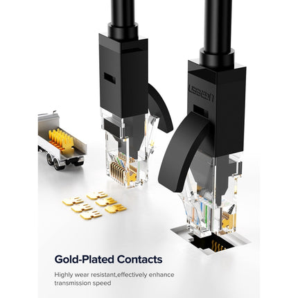 UGREEN NW102 Cat6 RJ45 Household Gigabit Twisted Pair Round Ethernet Cable, 1m, 2m, 3m, 5m, 8m, 10m, 15m, 20m