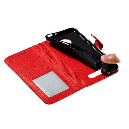 Feather Pattern Litchi Texture Horizontal Flip Leather Case with Wallet & Holder & Card Slots, For Motorola Moto Z4 Play