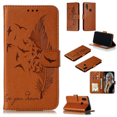 Feather Pattern Litchi Texture Horizontal Flip Leather Case with Wallet & Holder & Card Slots, For Xiaomi Redmi 7, For Xiaomi Redmi 7A, For Xiaomi Redmi K20, For Xiaomi Redmi Note 7, For Xiaomi Mi 9, For Xiaomi Mi 9 SE