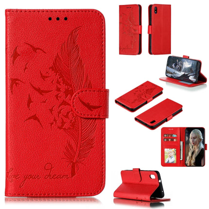 Feather Pattern Litchi Texture Horizontal Flip Leather Case with Wallet & Holder & Card Slots, For Xiaomi Redmi 7, For Xiaomi Redmi 7A, For Xiaomi Redmi K20, For Xiaomi Redmi Note 7