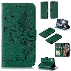 Feather Pattern Litchi Texture Horizontal Flip Leather Case with Wallet & Holder & Card Slots, For Xiaomi Redmi 7, For Xiaomi Redmi 7A, For Xiaomi Redmi K20, For Xiaomi Redmi Note 7, For Xiaomi Mi 9, For Xiaomi Mi 9 SE