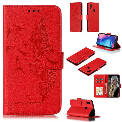 Feather Pattern Litchi Texture Horizontal Flip Leather Case with Wallet & Holder & Card Slots, For Xiaomi Redmi 7, For Xiaomi Redmi 7A, For Xiaomi Redmi K20, For Xiaomi Redmi Note 7