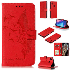 Feather Pattern Litchi Texture Horizontal Flip Leather Case with Wallet & Holder & Card Slots, For Xiaomi Redmi 7, For Xiaomi Redmi 7A, For Xiaomi Redmi K20, For Xiaomi Redmi Note 7, For Xiaomi Mi 9, For Xiaomi Mi 9 SE