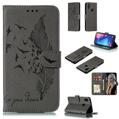 Feather Pattern Litchi Texture Horizontal Flip Leather Case with Wallet & Holder & Card Slots, For Xiaomi Redmi 7, For Xiaomi Redmi 7A, For Xiaomi Redmi K20, For Xiaomi Redmi Note 7, For Xiaomi Mi 9, For Xiaomi Mi 9 SE