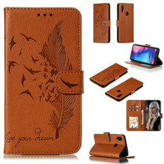 Feather Pattern Litchi Texture Horizontal Flip Leather Case with Wallet & Holder & Card Slots, For Xiaomi Redmi 7, For Xiaomi Redmi 7A, For Xiaomi Redmi K20, For Xiaomi Redmi Note 7, For Xiaomi Mi 9, For Xiaomi Mi 9 SE