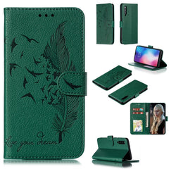 Feather Pattern Litchi Texture Horizontal Flip Leather Case with Wallet & Holder & Card Slots, For Xiaomi Redmi 7, For Xiaomi Redmi 7A, For Xiaomi Redmi K20, For Xiaomi Redmi Note 7, For Xiaomi Mi 9, For Xiaomi Mi 9 SE