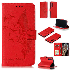 Feather Pattern Litchi Texture Horizontal Flip Leather Case with Wallet & Holder & Card Slots, For Xiaomi Redmi 7, For Xiaomi Redmi 7A, For Xiaomi Redmi K20, For Xiaomi Redmi Note 7, For Xiaomi Mi 9, For Xiaomi Mi 9 SE