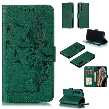 Feather Pattern Litchi Texture Horizontal Flip Leather Case with Wallet & Holder & Card Slots, For Xiaomi Mi 9, For Xiaomi Mi 9 SE, For Xiaomi Mi CC9, For Xiaomi Mi CC9e