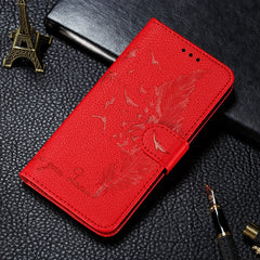 Feather Pattern Litchi Texture Horizontal Flip Leather Case with Wallet & Holder & Card Slots, For Xiaomi Mi CC9, For Xiaomi Mi CC9e