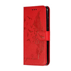 Feather Pattern Litchi Texture Horizontal Flip Leather Case with Wallet & Holder & Card Slots, For Xiaomi Mi CC9, For Xiaomi Mi CC9e