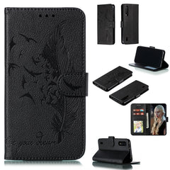 Feather Pattern Litchi Texture Horizontal Flip Leather Case with Wallet & Holder & Card Slots, For Xiaomi Mi CC9, For Xiaomi Mi CC9e