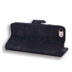 Calf Pattern Double Folding Design Embossed Leather Case with Wallet & Holder & Card Slots, For iPhone SE 2020 & 8 & 7, for iPhone XS / X, for iPhone 11 (6.1 inch), for iPhone 11 Pro (5.8 inch)