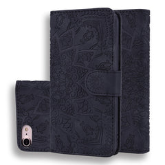 Calf Pattern Double Folding Design Embossed Leather Case with Wallet & Holder & Card Slots, For iPhone SE 2020 & 8 & 7, for iPhone 8 Plus & 7 Plus, for iPhone XS / X, for iPhone XR, for iPhone XS Max, for iPhone 11 (6.1 inch)