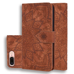 Calf Pattern Double Folding Design Embossed Leather Case with Wallet & Holder & Card Slots, For iPhone SE 2020 & 8 & 7, for iPhone 8 Plus & 7 Plus, for iPhone XS / X, for iPhone XR, for iPhone XS Max, for iPhone 11 (6.1 inch)