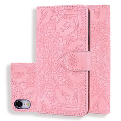 Calf Pattern Double Folding Design Embossed Leather Case with Wallet & Holder & Card Slots, For iPhone SE 2020 & 8 & 7, for iPhone 8 Plus & 7 Plus, for iPhone XS / X, for iPhone XR, for iPhone XS Max, for iPhone 11 (6.1 inch)