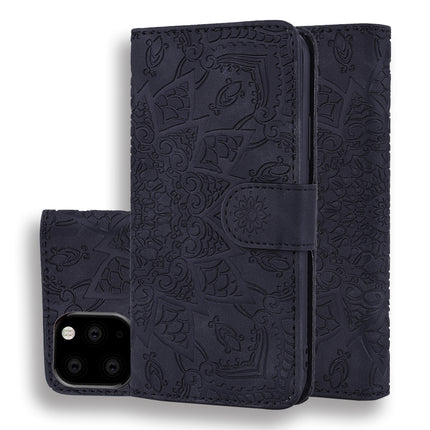 Calf Pattern Double Folding Design Embossed Leather Case with Wallet & Holder & Card Slots, For iPhone SE 2020 & 8 & 7, for iPhone XS / X, for iPhone 11 (6.1 inch), for iPhone 11 Pro (5.8 inch)