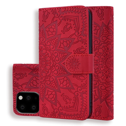 Calf Pattern Double Folding Design Embossed Leather Case with Wallet & Holder & Card Slots, For iPhone SE 2020 & 8 & 7, for iPhone XS / X, for iPhone 11 (6.1 inch), for iPhone 11 Pro (5.8 inch)