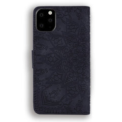 Calf Pattern Double Folding Design Embossed Leather Case with Wallet & Holder & Card Slots, for iPhone 11 Pro (5.8 inch), for iPhone 11 Pro Max (6.5 inch)