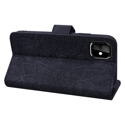 Calf Pattern Double Folding Design Embossed Leather Case with Wallet & Holder & Card Slots, for iPhone 11 Pro Max (6.5 inch)